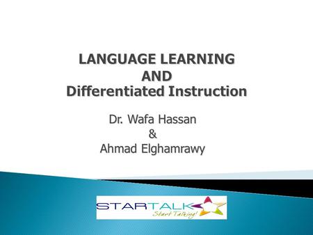 Dr. Wafa Hassan & Ahmad Elghamrawy.  What is motivation?  Who is responsible for motivating students to learn?