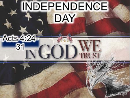 PSALM 33:12 “BLESSED IS THE NATION WHOSE GOD IS THE LORD.” PROVERBS 14:34 “RIGHTEOUSNESS EXALTS A NATION, BUT SIN IS A DISGRACE TO ANY PEOPLE.”