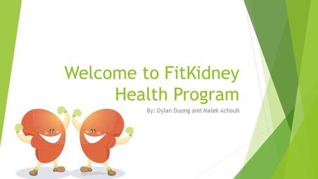 Welcome to FitKidney Health Program