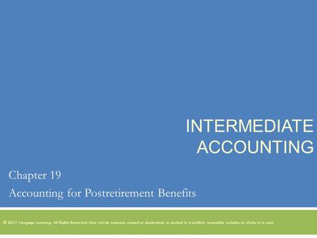 Intermediate Accounting