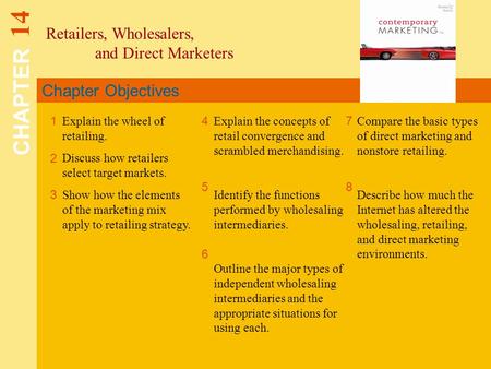 CHAPTER 14 Retailers, Wholesalers, and Direct Marketers