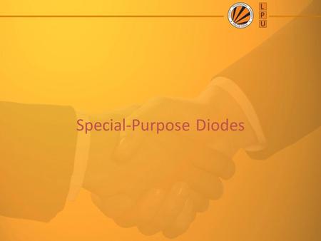 Special-Purpose Diodes