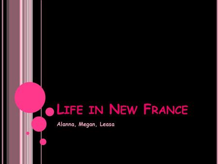 L IFE IN N EW F RANCE Alanna, Megan, Leasa. Contents Seigneuries The Habitants Early towns Roles of Women Old vs. New France.