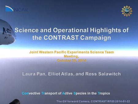 Convective Transport of Active Species in the Tropics.