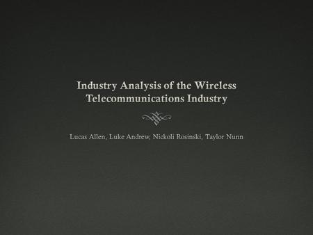 SUPPLIERS  LOW Power Threat  Suppliers are not capable of Forward Integration (No servicecapability)  There are numerous suppliers in this industry.