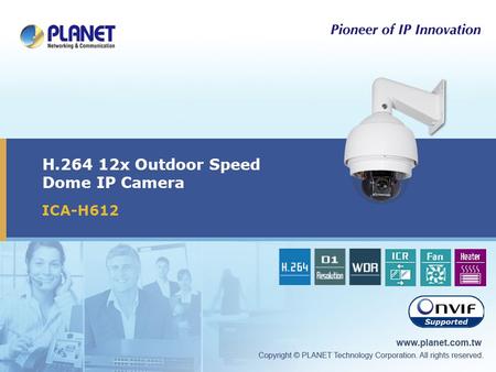 H x Outdoor Speed Dome IP Camera