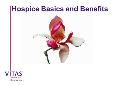 Hospice Basics and Benefits. Goal  To educate nurses and other health care professionals about hospice basics and the benefits for the patient and family.