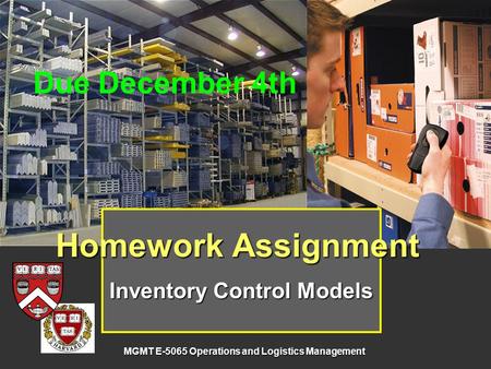 Inventory Control Models