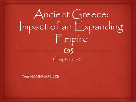 Chapter 21-24 Your NAMES GO HERE.  Rome’s religion was a hodgepodge of superstations, nature worship and rituals borrowed from other cultures. Wherever.