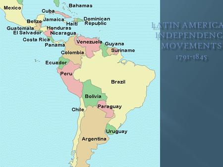 Latin American Independence Movements