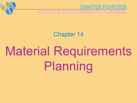 Material Requirements Planning