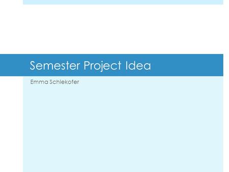 Semester Project Idea Emma Schiekofer. Dog Park Shuttle – The ‘Bark Bus’  The Need  Families with two working parents don’t have enough time to take.