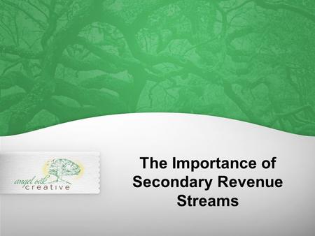 The Importance of Secondary Revenue Streams. Dictionary definition: Revenue derived from goods or services other than a company’s primary product offering.