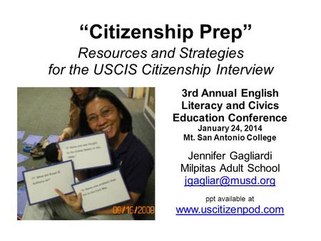 Resources and Strategies for the USCIS Citizenship Interview