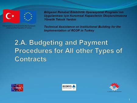 2.A. Budgeting and Payment Procedures for All other Types of Contracts