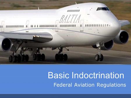 Federal Aviation Regulations