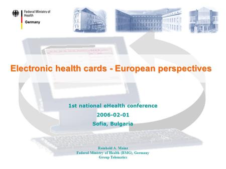 Electronic health cards - European perspectives