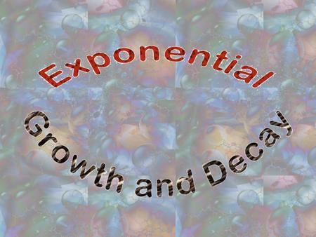 Exponential Functions are functions which can be represented by graphs similar to the graph on the right.