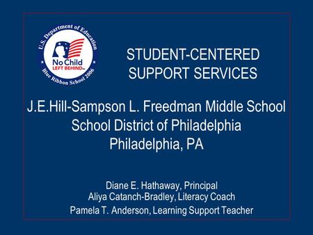 STUDENT-CENTERED SUPPORT SERVICES