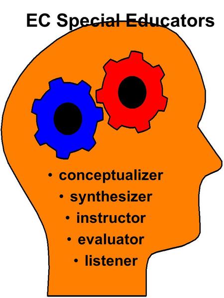 EC Special Educators conceptualizer synthesizer instructor evaluator listener.