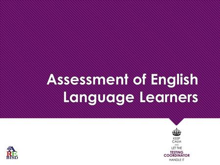 Assessment of English Language Learners