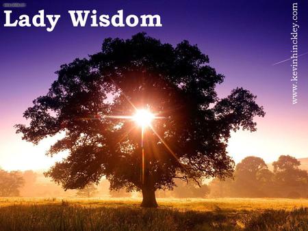 Lady Wisdom www.kevinhinckley.com.