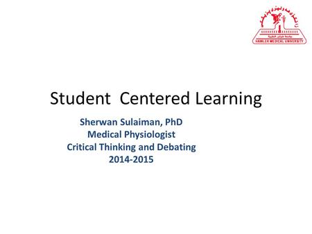 Student Centered Learning