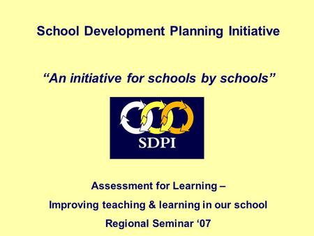 School Development Planning Initiative