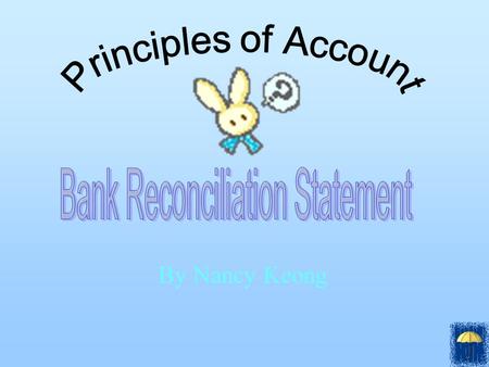 Bank Reconciliation Statement