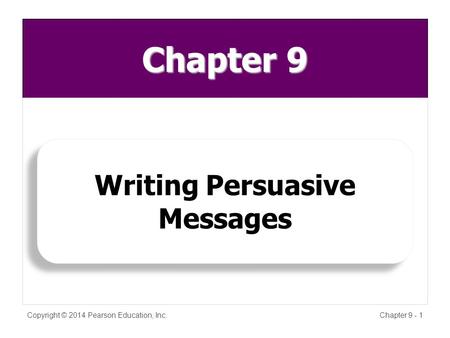 Writing Persuasive Messages