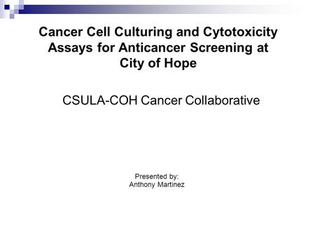 CSULA-COH Cancer Collaborative