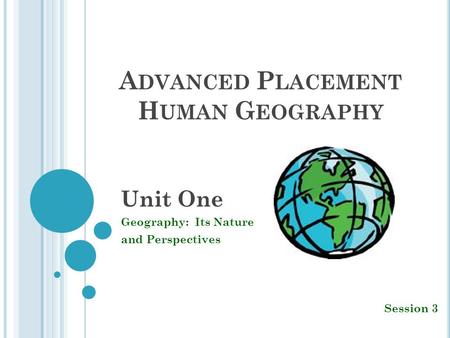 Advanced Placement Human Geography