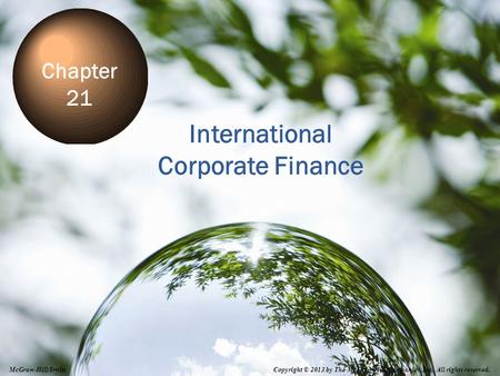 International Corporate Finance