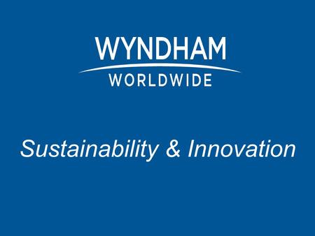 Sustainability & Innovation