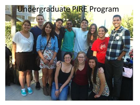 Undergraduate PIRE Program