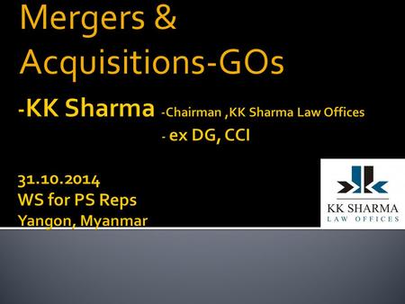 Mergers & Acquisitions-GOs.  Anticompetitive effects of mergers  Effect on businesses of anticompetitive mergers  Implications of Global Mergers.