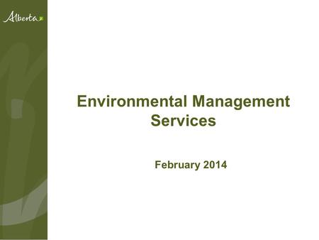 Environmental Management Services