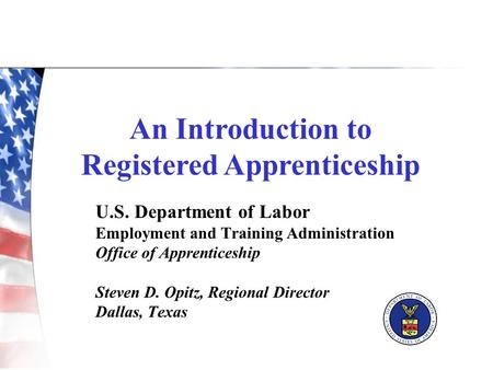 Registered Apprenticeship