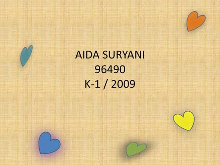 AIDA SURYANI 96490 K-1 / 2009. Useful Websites For Learning English.