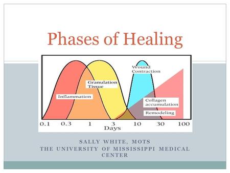 SALLY WHITE, MOTS THE UNIVERSITY OF MISSISSIPPI MEDICAL CENTER Phases of Healing.