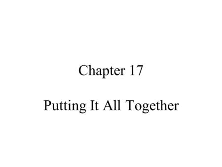 Chapter 17 Putting It All Together. Viewing the Preloader To view the preloader, 1.CTRL-Enter to test the movie. 2.View > Simulate Download.