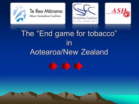 The “End game for tobacco” in Aotearoa/New Zealand.