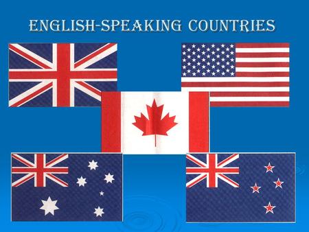 English-speaking countries