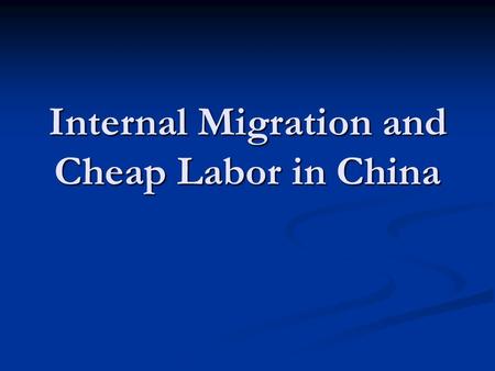 Internal Migration and Cheap Labor in China. The Etch-A-Sketch The Etch-A-Sketch toy was first designed and manufactured in 1960 in Bryan, Ohio by the.