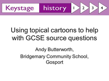 Using topical cartoons to help with GCSE source questions