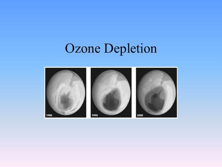 Ozone Depletion.