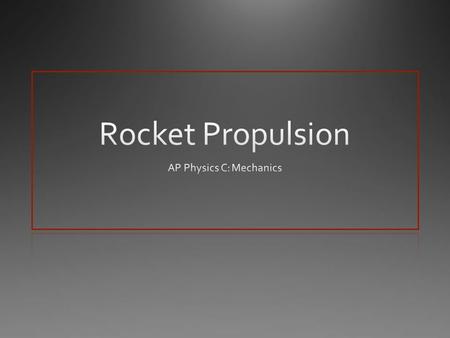 How do most vehicles propel themselves? Tire pushes on ground, ground pushes on tire… Normal Forces and Friction.