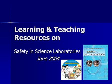 Learning & Teaching Resources on Safety in Science Laboratories June 2004.