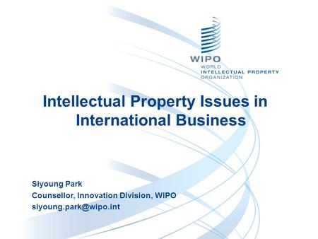 Intellectual Property Issues in International Business