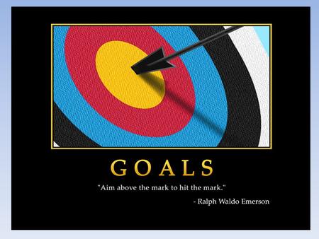 Golden Rules of Goal Setting